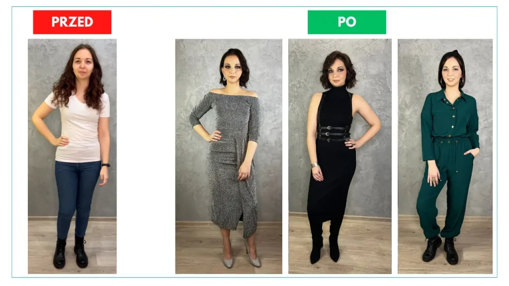 Metamorfoza Weroniki: Jak podkreślić urodę Ciemnej Zimy przy sylwetce prostokąt? metamorfoza_Weronika